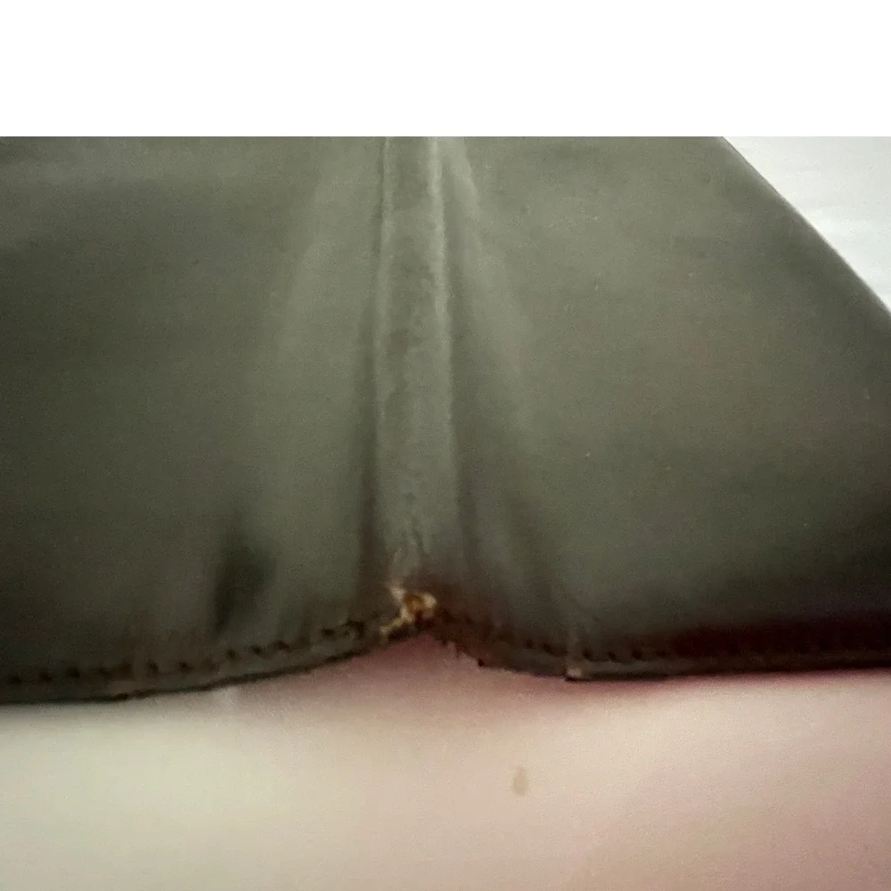 Salvatore Ferragamo Mens Vintage Dark Brown Leather Long Bifold Wallet Italy#633